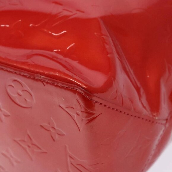 LOUIS VUITTON Monogram Vernis Reade MM Hand Bag Red Rouge M91086 LV Auth gh574 - Picture 5 of 16